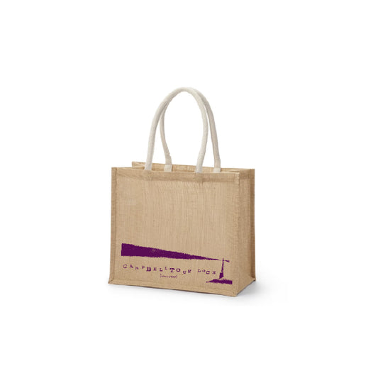 Campbelltoun loch Jute Tote PURPLE