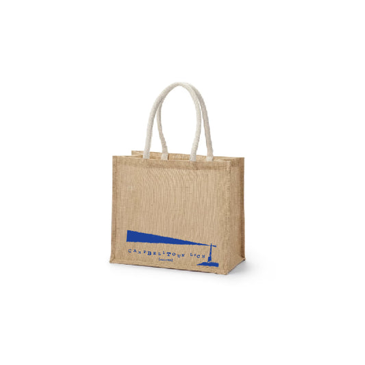 Campbelltoun loch Jute Tote BLUE